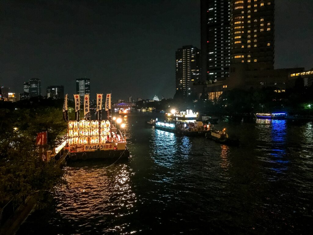 神鉾漂流到大川(舊淀川)